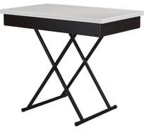 Стол-трансформер Мебелик Лерон белый/черный 9210