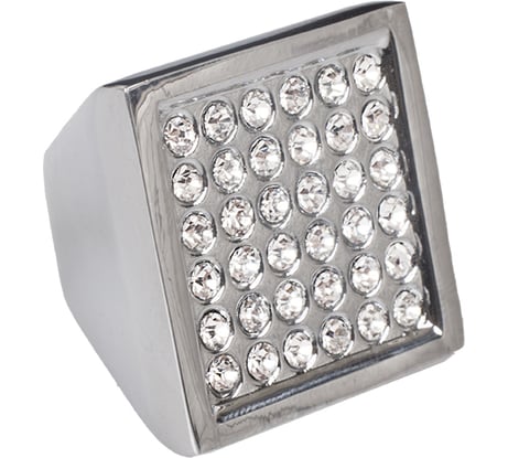 Ручка-кнопка ОФК комплект из 10 штук, 6000 А S хром Tr-00001096