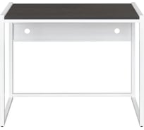 Стол письменный GreenWeen AGORA, 900x500x765 мм, белый каркас, столешница ЛДСП черный лес GW-AGORA-900-W-LD-BLACK