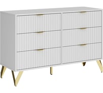 Комод Ridberg LUGANO 6Я Белый/Золото 1214460