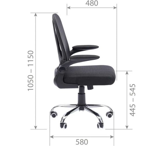 Офисное кресло CHAIRMAN CH650 черный 00-07162908