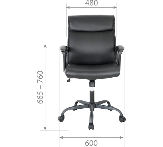 Офисное кресло CHAIRMAN CH303 экокожа, коричневый 00-07145993