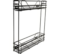 Бутылочница Lemax prof 150 мм с боковым креплением, черная VK-01-150 BL