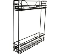 Бутылочница Lemax prof 200 мм с боковым креплением, с доводчиком, черная VK-02-200-D BL