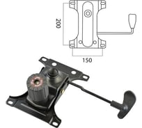 Механизм качания для кресла BRABIX Топ-ган, 150х200 мм межцентровое расстояние крепежа 532007