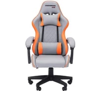 Офисное кресло CHAIRMAN CH28 экокожа, серо-оранжевый 00-07162897