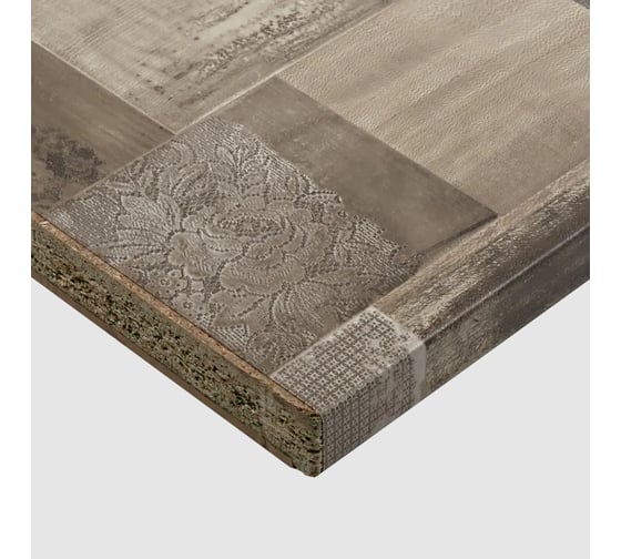 Прямоугольная столешница Союз 1200×600×1r38×0×4089м паудер ДМ/Р/R0039/АА064/ПР001/1200/600