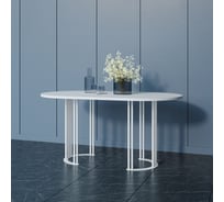 Стол овальный с металлическим подстольем GENGLASS VIOLUR GGT-20-3-3-16090