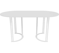 Стол овальный с металлическим подстольем GENGLASS VIOLUR GGT-20-3-3-16080