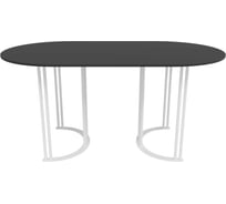 Стол овальный с металлическим подстольем GENGLASS VIOLUR GGT-20-3-2-16080