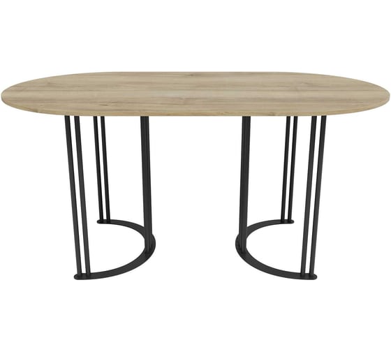 Стол овальный с металлическим подстольем GENGLASS VIOLUR GGT-20-2-1-16090