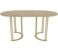 Стол овальный с металлическим подстольем GENGLASS VIOLUR GGT-20-1-1-16080