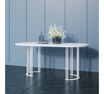 Стол овальный с металлическим подстольем GENGLASS VIOLUR GGT-20-3-3-18090