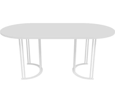 Стол овальный с металлическим подстольем GENGLASS VIOLUR GGT-20-3-3-18090