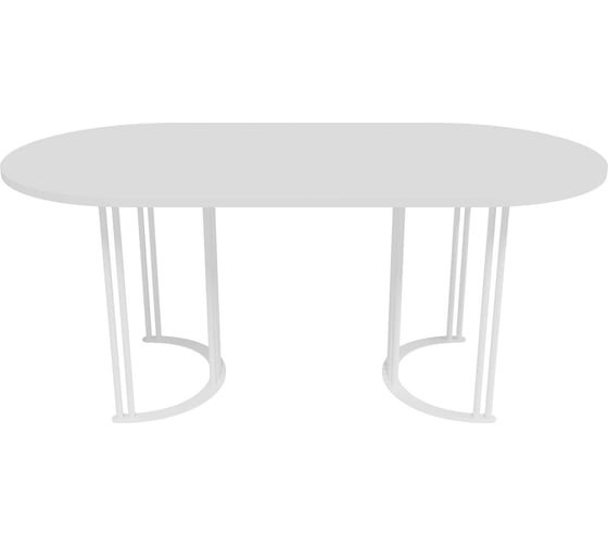 Стол овальный с металлическим подстольем GENGLASS VIOLUR GGT-20-3-3-18090