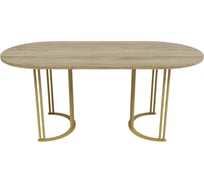 Стол овальный с металлическим подстольем GENGLASS VIOLUR GGT-20-1-1-18090