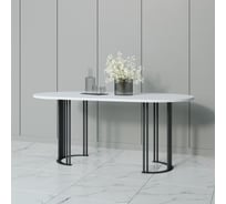 Стол овальный с металлическим подстольем GENGLASS VIOLUR GGT-20-2-3-18090