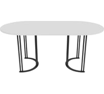 Стол овальный с металлическим подстольем GENGLASS VIOLUR GGT-20-2-3-18090