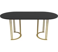 Стол овальный с металлическим подстольем GENGLASS VIOLUR GGT-20-1-2-18090