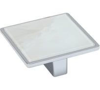 Ручка-кнопка MAKMART 32 мм, отделка хром глянец, стекло CC32xL65xW65V1