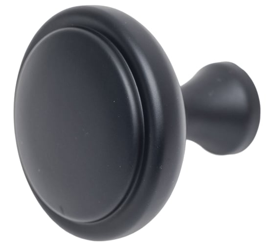 Ручка-кнопка MAKMART отделка черный матовый M318.K.BLACK