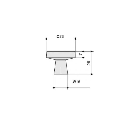 Ручка-кнопка MAKMART отделка золото шлифованное M5310.K.BB