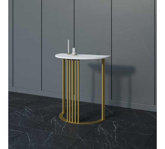 Консоль GENGLASS VIOLUR 70 с металлическим подстольем GGK-05-1-3-7040 1