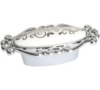 Ручка-кнопка Giusti, отделка хром глянец + керамика P40.X00.M2.MCLG