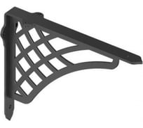 Менсолодержатель MAKMART Шельф отделка черный бархат (матовый), комплект 2 штуки MD.09.212.9005