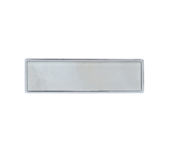 Ручка-скоба MAKMART 96 мм, отделка хром глянец + стекло CC96xL150xw44V1