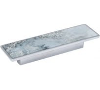 Ручка-скоба MAKMART 96 мм, отделка хром глянец + стекло CC96xL150xw44V2