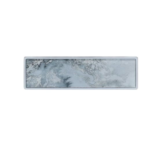 Ручка-скоба MAKMART 96 мм, отделка хром глянец + стекло CC96xL150xw44V2