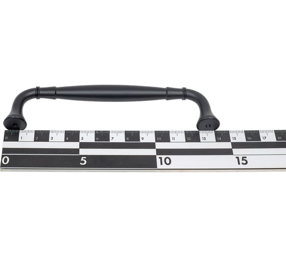 Ручка-скоба MAKMART 128 мм, отделка черный матовый M318.128.BLACK