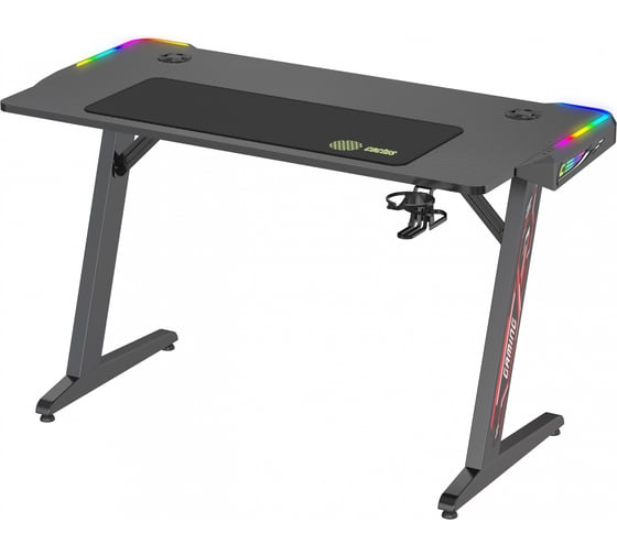 Стол игровой CACTUS CS-GTZ-BK-RGB столешница ДСП черный каркас черный 1994080