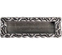 Врезная ручка Giusti 96мм, отделка старое серебро с блеском WMN.639X.096.J00E8