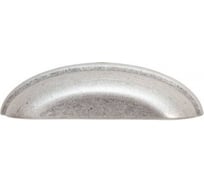 Ручка-ракушка Giusti 96 мм, отделка старое серебро с блеском EMN833 096 00E8