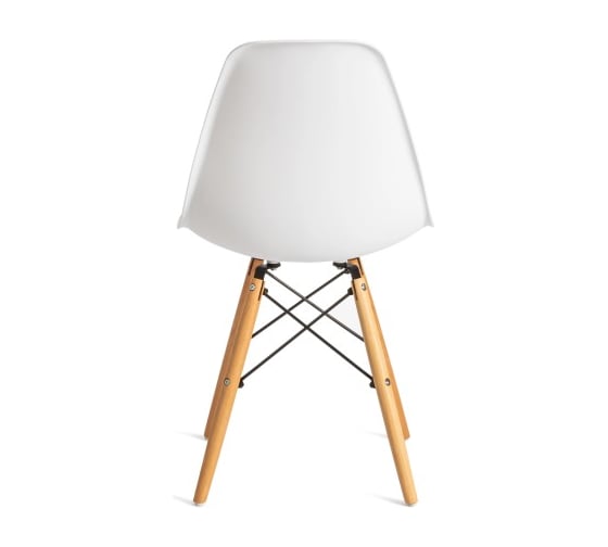 Стул Tetchair CINDY EAMES mod. 001 / 1 шт в упаковке дерево бук/металл/сиденье пластик, 51x46x82.5 см, white белый 14211