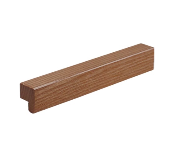 Ручка накладная MAKMART L.160 мм, отделка под орех (лак) WH.01.0128.AS-NL
