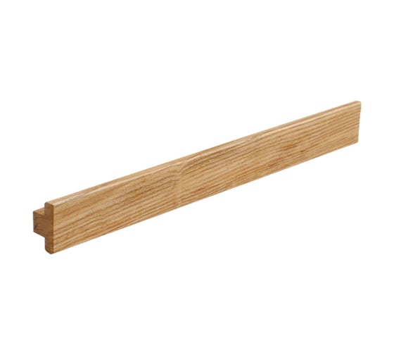 Ручка накладная MAKMART L.320 мм, отделка ясень натуральный (лак) WH.02.0288.AS-AL 1