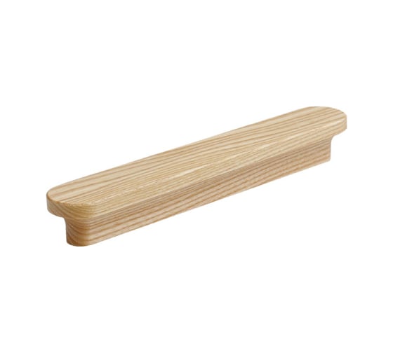 Ручка накладная MAKMART L.200 мм, отделка ясень натуральный (лак) WH.03.0160.AS-AL 1