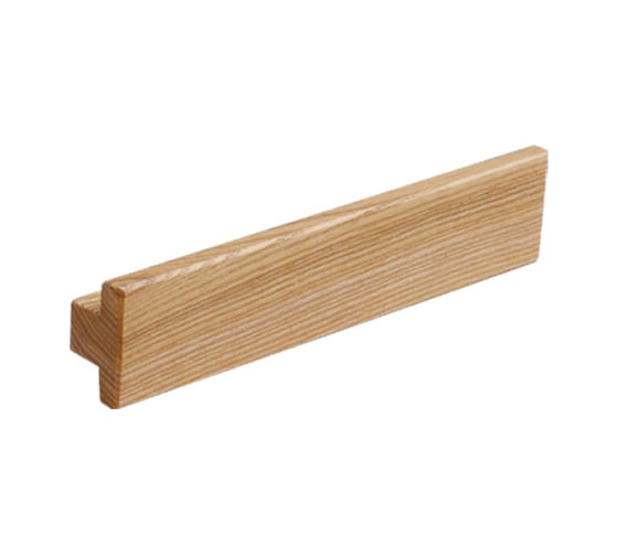 Ручка накладная MAKMART L.160 мм, отделка ясень натуральный (лак) WH.02.0128.AS-AL 1