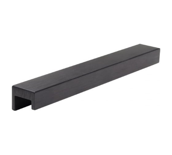 Ручка накладная MAKMART L.190 мм, отделка черный шлифованный (анодировка) HPP.05.0160.BL-BA 1