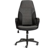 Кресло Tetchair INTER 24 кож/зам/ткань, черный/серый, 36-6/207/TW-12/TW-11 24614
