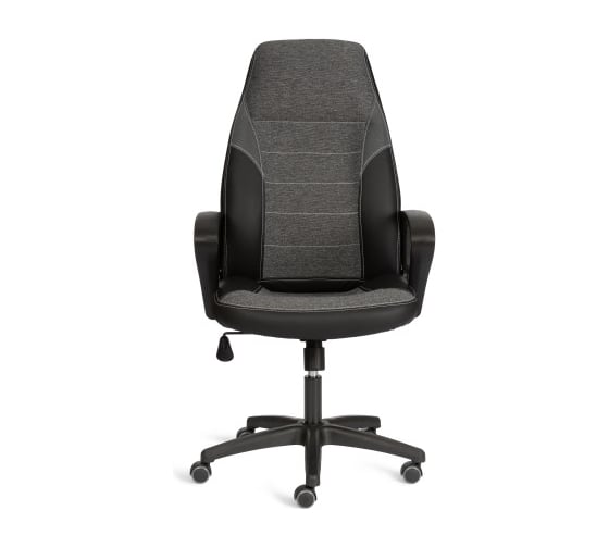 Кресло Tetchair INTER 24 кож/зам/ткань, черный/серый, 36-6/207/TW-12/TW-11 24614