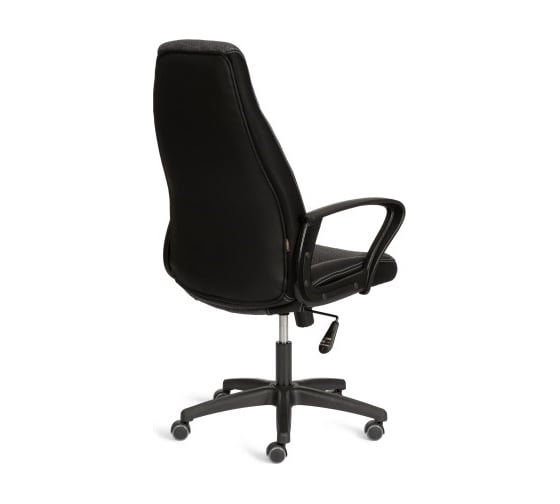 Кресло Tetchair INTER 24 кож/зам/ткань, черный/серый, 36-6/207/TW-12/TW-11 24614