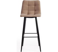 Комплект барных стульев - 2 шт. Tetchair CHILLY mod.7095б ткань/металл, 53x44x104 см, высота до сиденья 76 см, бежевый barkhat 5/черный 14354