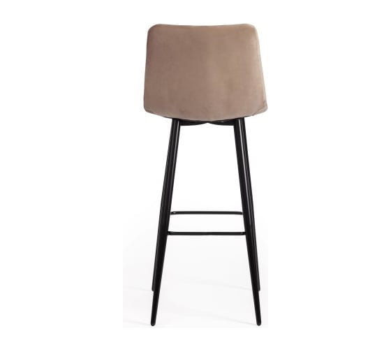 Комплект барных стульев - 2 шт. Tetchair CHILLY mod.7095б ткань/металл, 53x44x104 см, высота до сиденья 76 см, бежевый barkhat 5/черный 14354