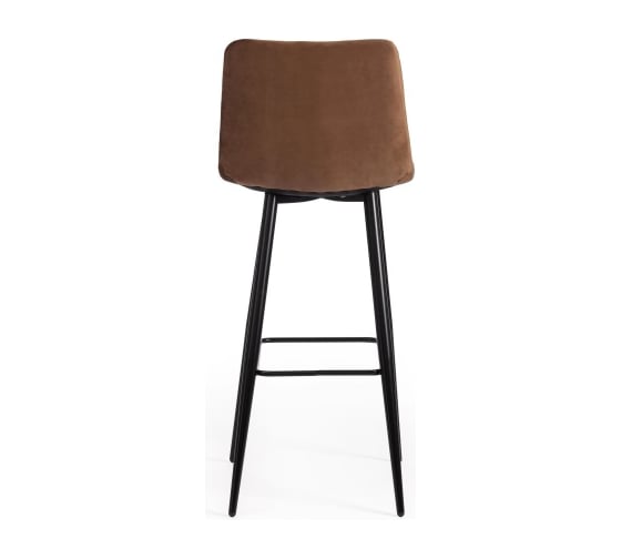 Комплект барных стульев - 2 шт. Tetchair CHILLY mod.7095б ткань/металл, 53x44x104 см, высота до сиденья 76 см, коричневый barkhat 12/черный 14352