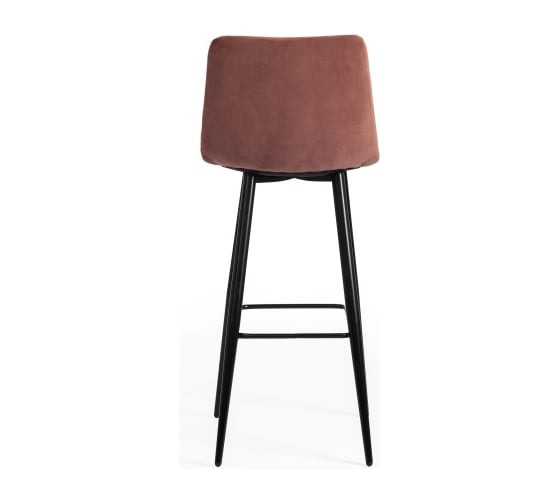 Комплект барных стульев - 2 шт. Tetchair CHILLY mod.7095б ткань/металл, 53x44x104 см, высота до сиденья 76 см, коралловый barkhat 15 /черный 14353