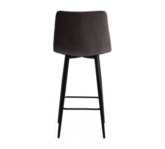 Комплект полубарных стульев - 2 шт. Tetchair CHILLY mod. 7095пб ткань/металл, 53x44x94 см, высота до сиденья 66 см, темно-серый barkhat 14/черный 15454
